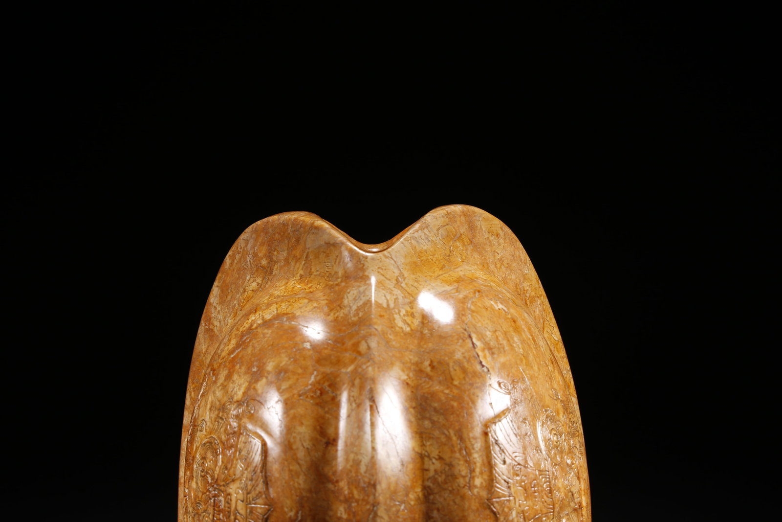 A TORTOISE-SHELL PATTERN ANCIENT JADE PIECE - 7
