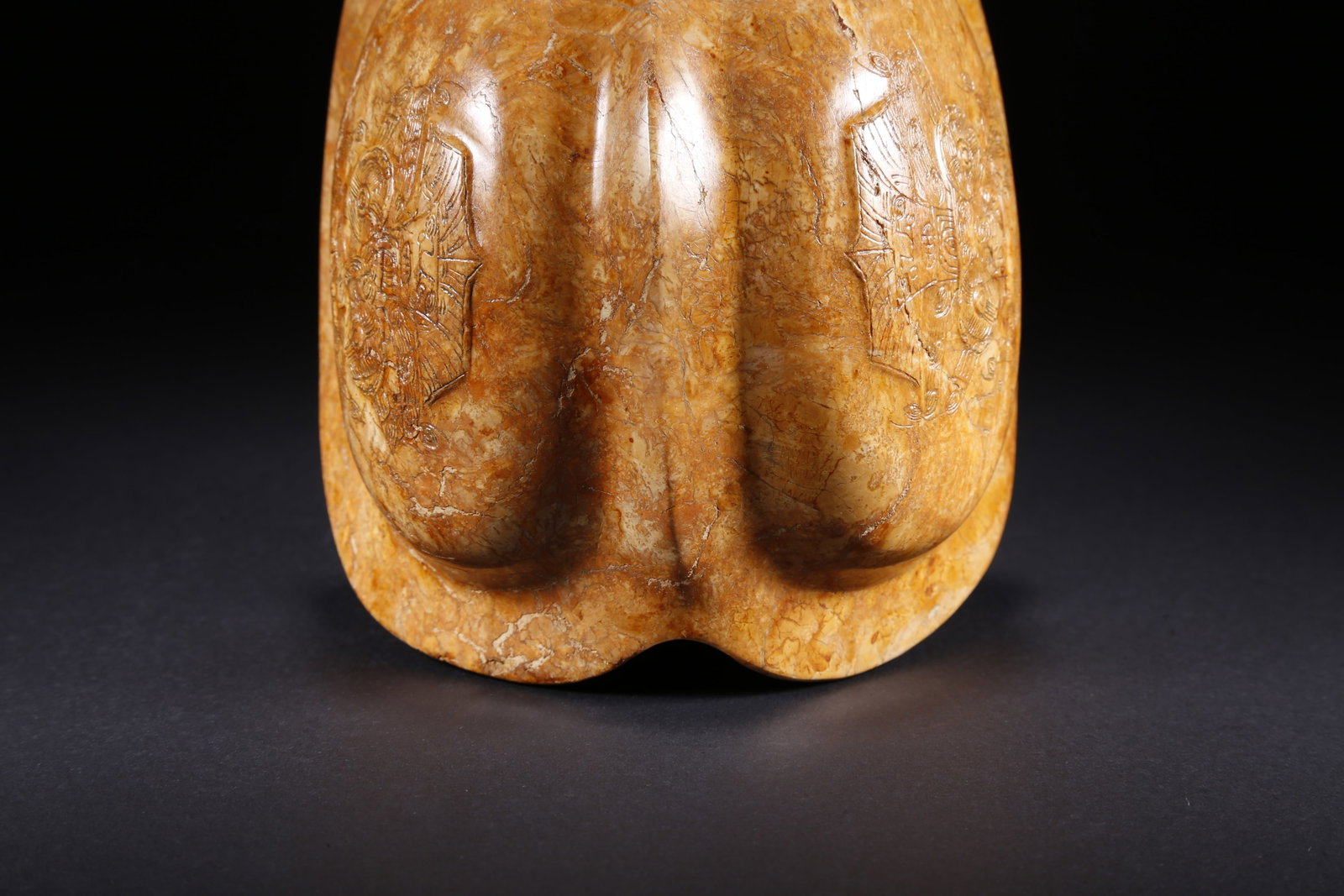A TORTOISE-SHELL PATTERN ANCIENT JADE PIECE - 8