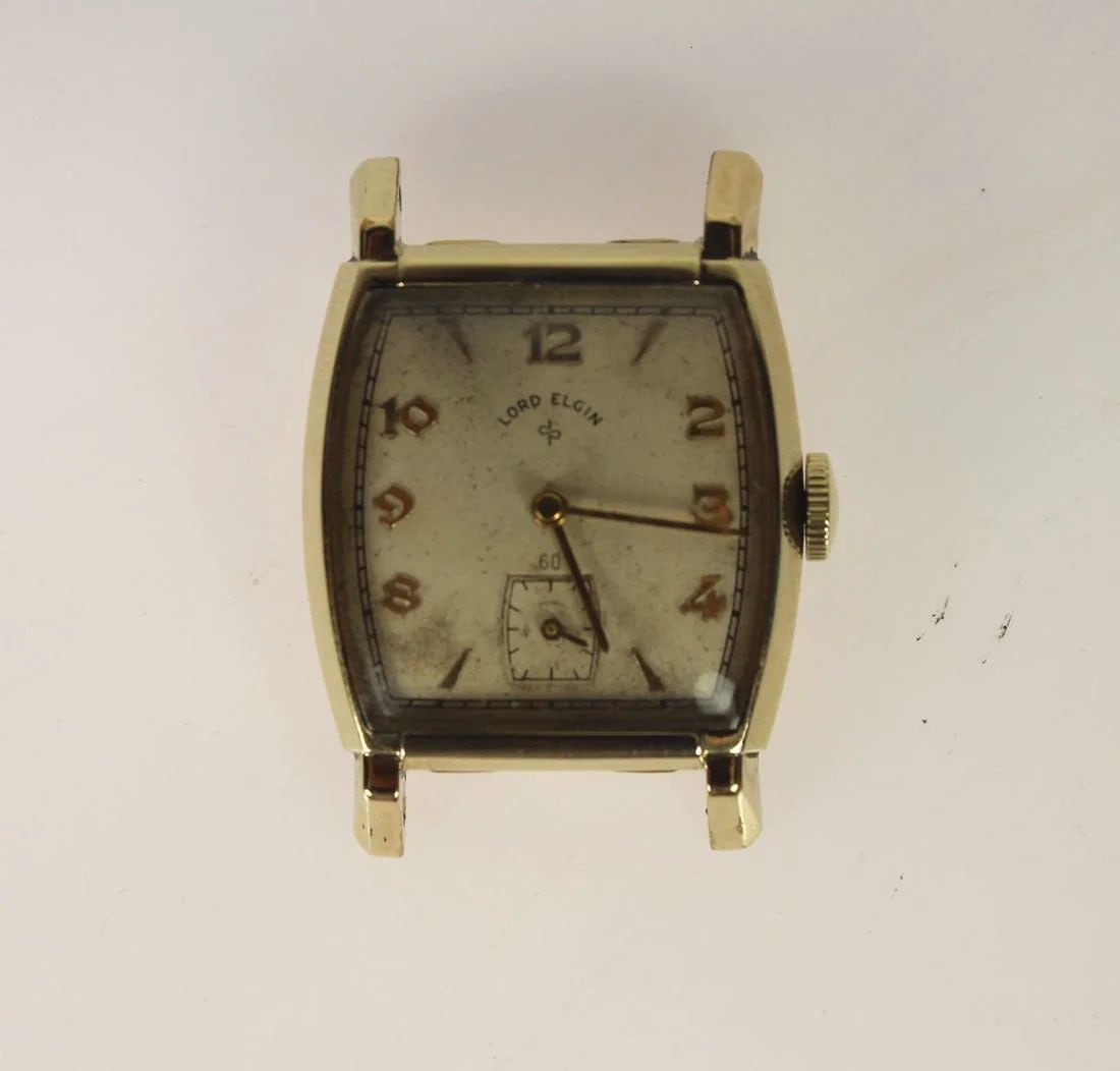 VINTAGE 'LORD ELGIN' WRISTWATCH WITH 14CT YELLOW GOLD FILLED CASE (1 of 2)