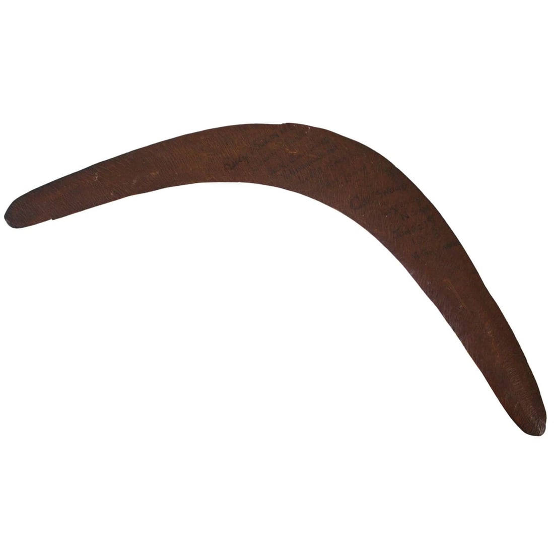 ABORIGINAL BOOMERANG GIFTED CHATSWOOD SYDNEY NSW JUNE 21 1928: Aboriginal Boomerang Chatswood Sydney NSW June 21 1928
