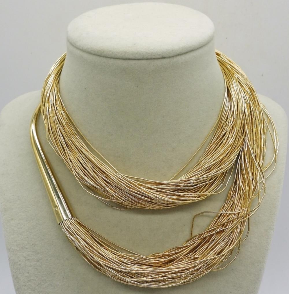 LIQUID STERLING GOLD TONE NECKLACE (1 of 2)