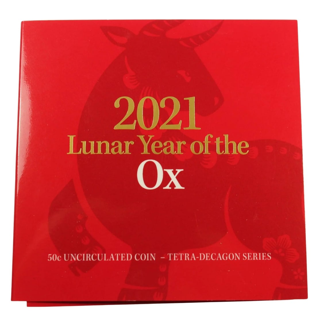 AUSTRALIA 2021 'YEAR OF THE OX' UNCIRCULATED 50C, CU-NI (1 of 2)