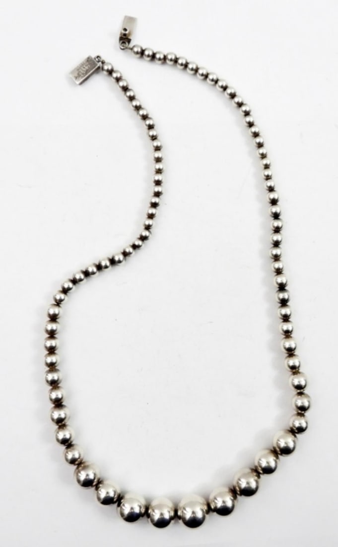 STERLING MEXICO BEADED NECKLACE (1 of 2)