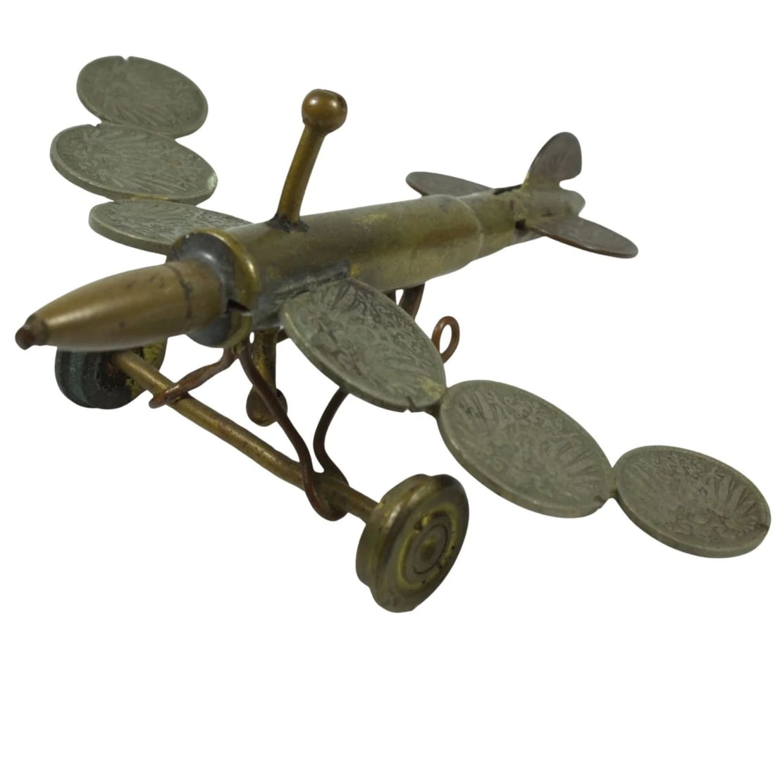 WWI - GERMAN TRENCH ART AEROPLANE (1 of 7)