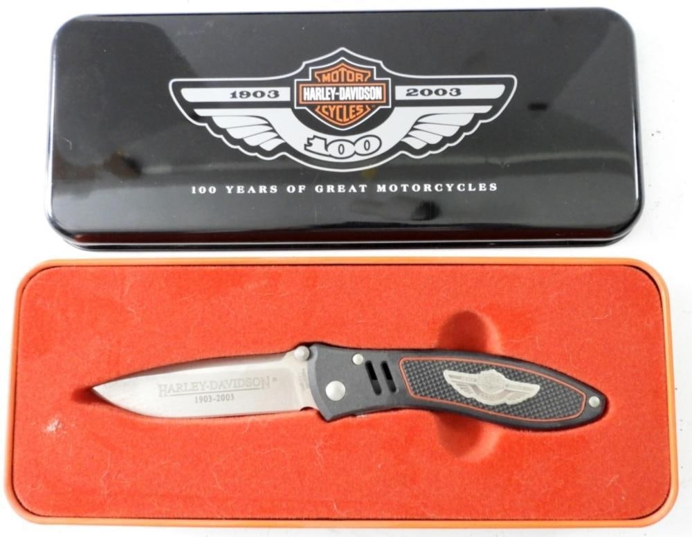 HARLEY DAVIDSON 100 YRS FOLDING KNIFE (1 of 2)