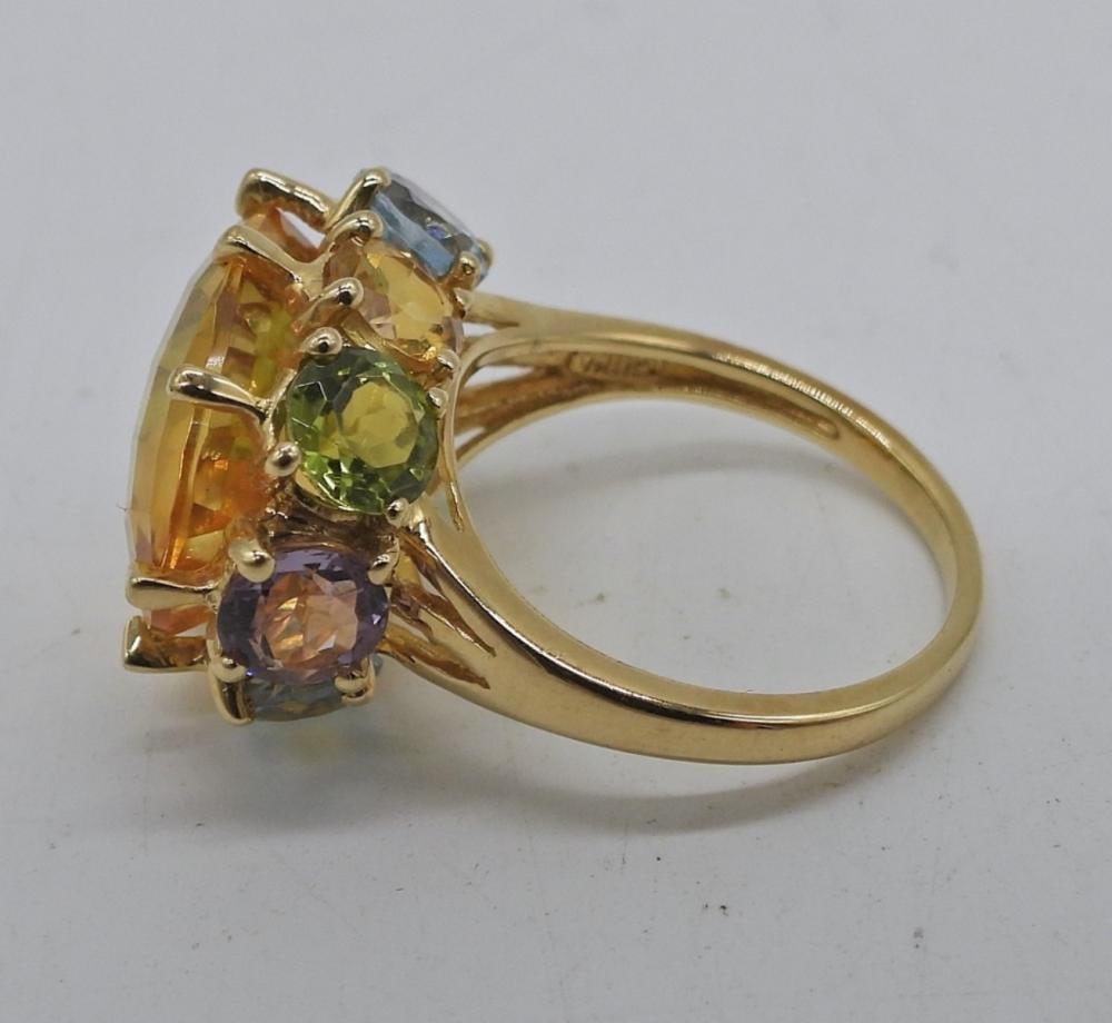 10KG MULTI GEMSTONE RING: 10KG MULTI GEMSTONE RING