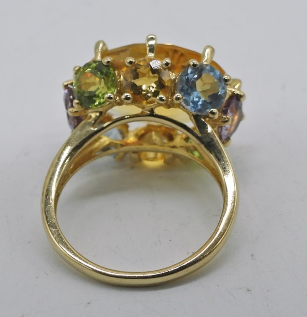 10KG MULTI GEMSTONE RING - 3