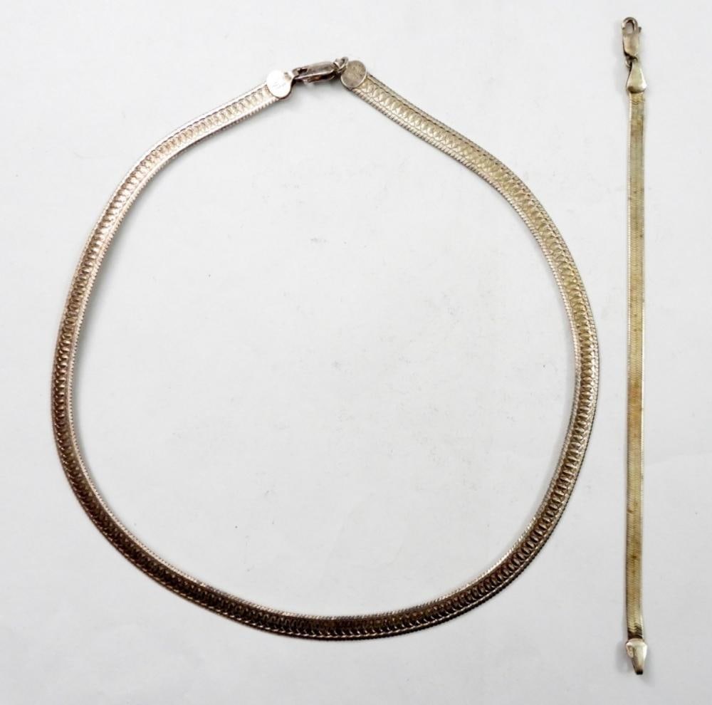 LADIES NECKLACE BRACELET SET .925: LADIES NECKLACE BRACELET SET .925