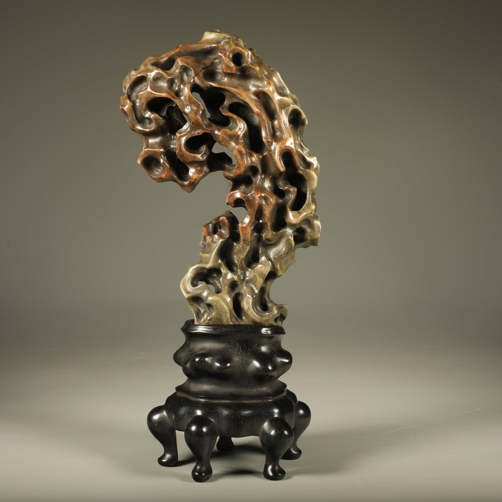 A SHOUSHAN STONE ROCK-AND-CAVE MOUNTAIN ORNAMENT (1 of 6)