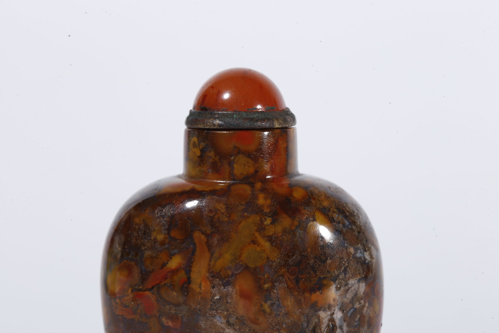 A AGATE SNUFF BOTTLE - 2