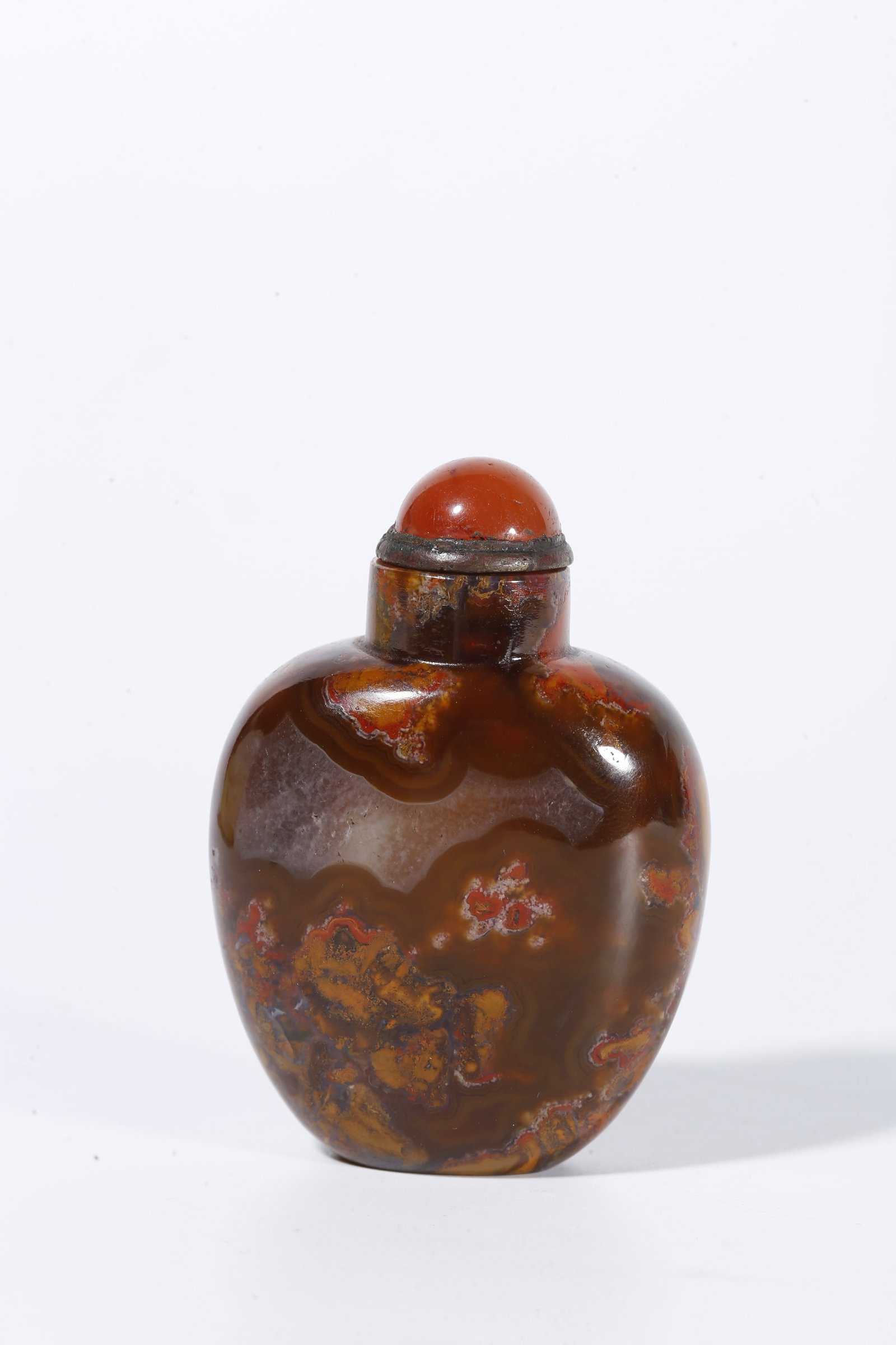 A AGATE SNUFF BOTTLE - 5