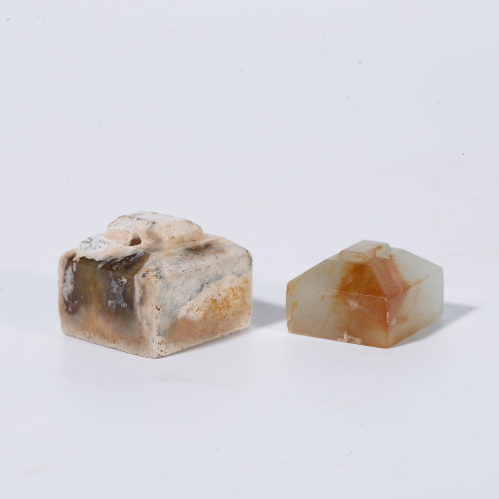 A HETIAN JADE SEAL BLANK (SET) (1 of 9)