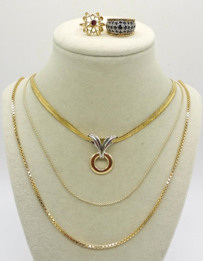 STERLING GOLD TONE JEWELRY (1 of 4)
