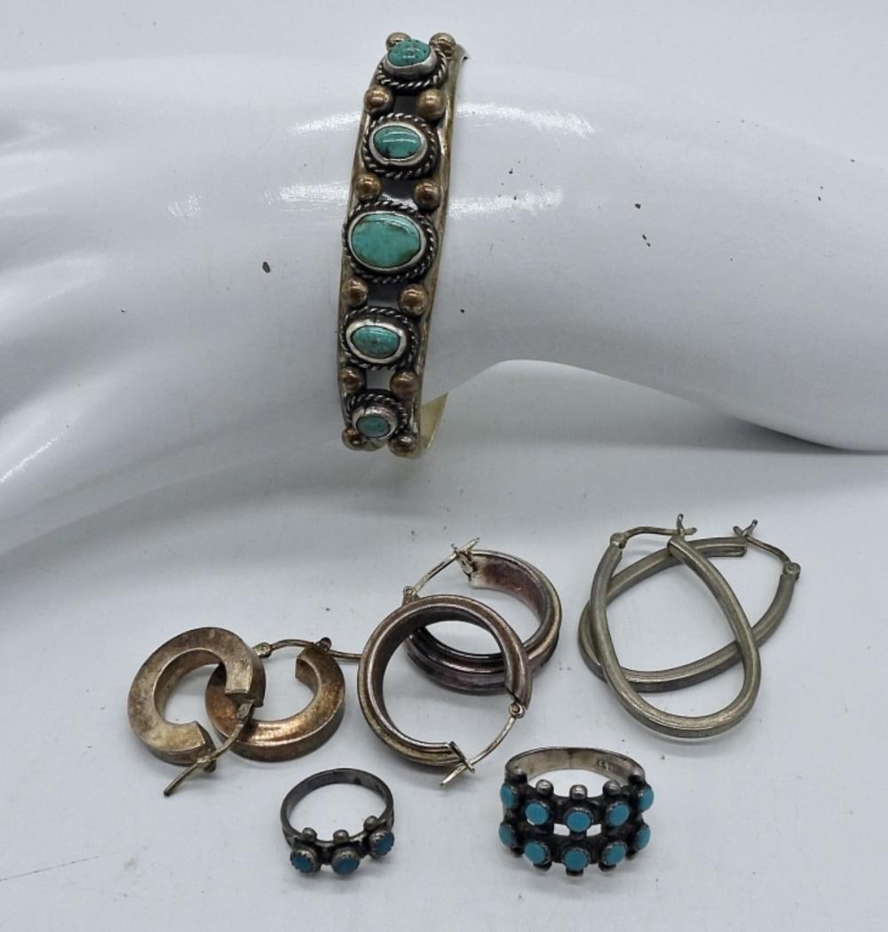 VINTAGE STERLING TURQUOISE & MORE (1 of 4)