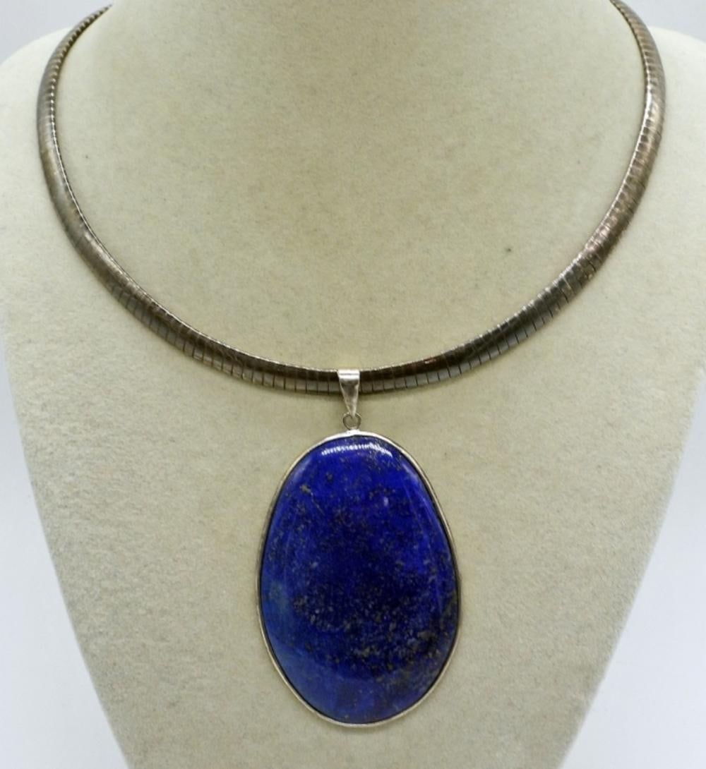 LAPIS LAZULI STERLING NECKLACE (1 of 3)