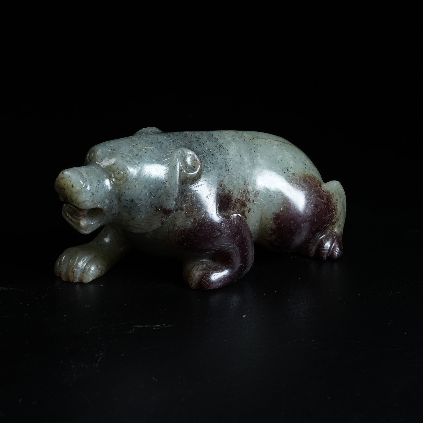 A ANCIENT JADE BEAR ORNAMENT: Ancient Jade Bear Ornament