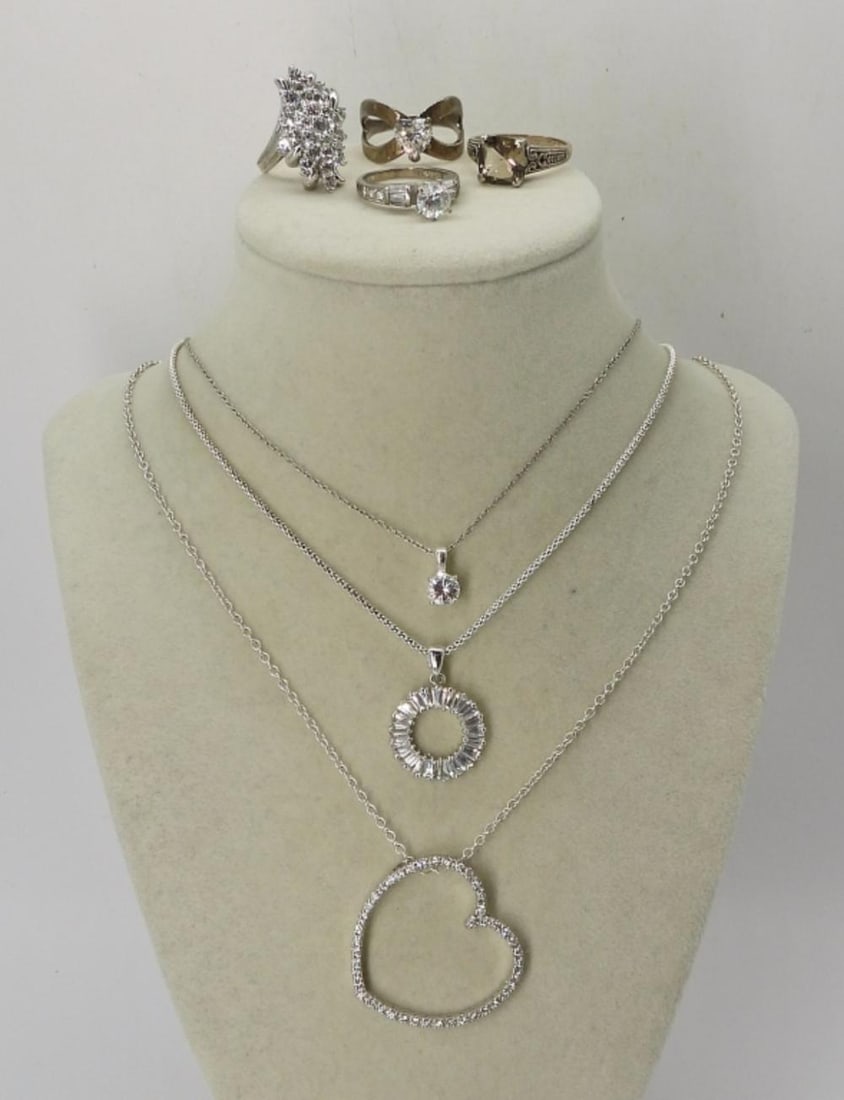 (7 PIECE) BRIDAL STYLE JEWELRY (1 of 3)