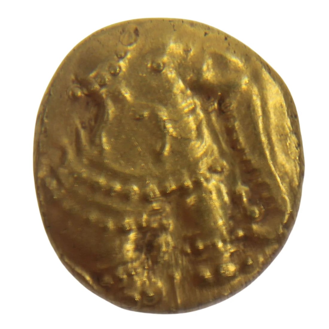 INDIA GANGAS OF TALAKAD GOLD PAGODA ND (1100-1327), LUSTROUS CHOICE UNCIRCULATED: India Gangas of Talakad Gold Pagoda ND (1100-1327), Lustrous Choice Uncirculated