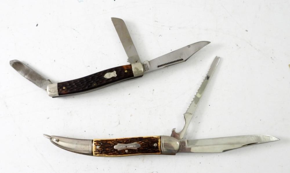 COLONIAL FISHING KNIFE & SCHRADE (1 of 2)