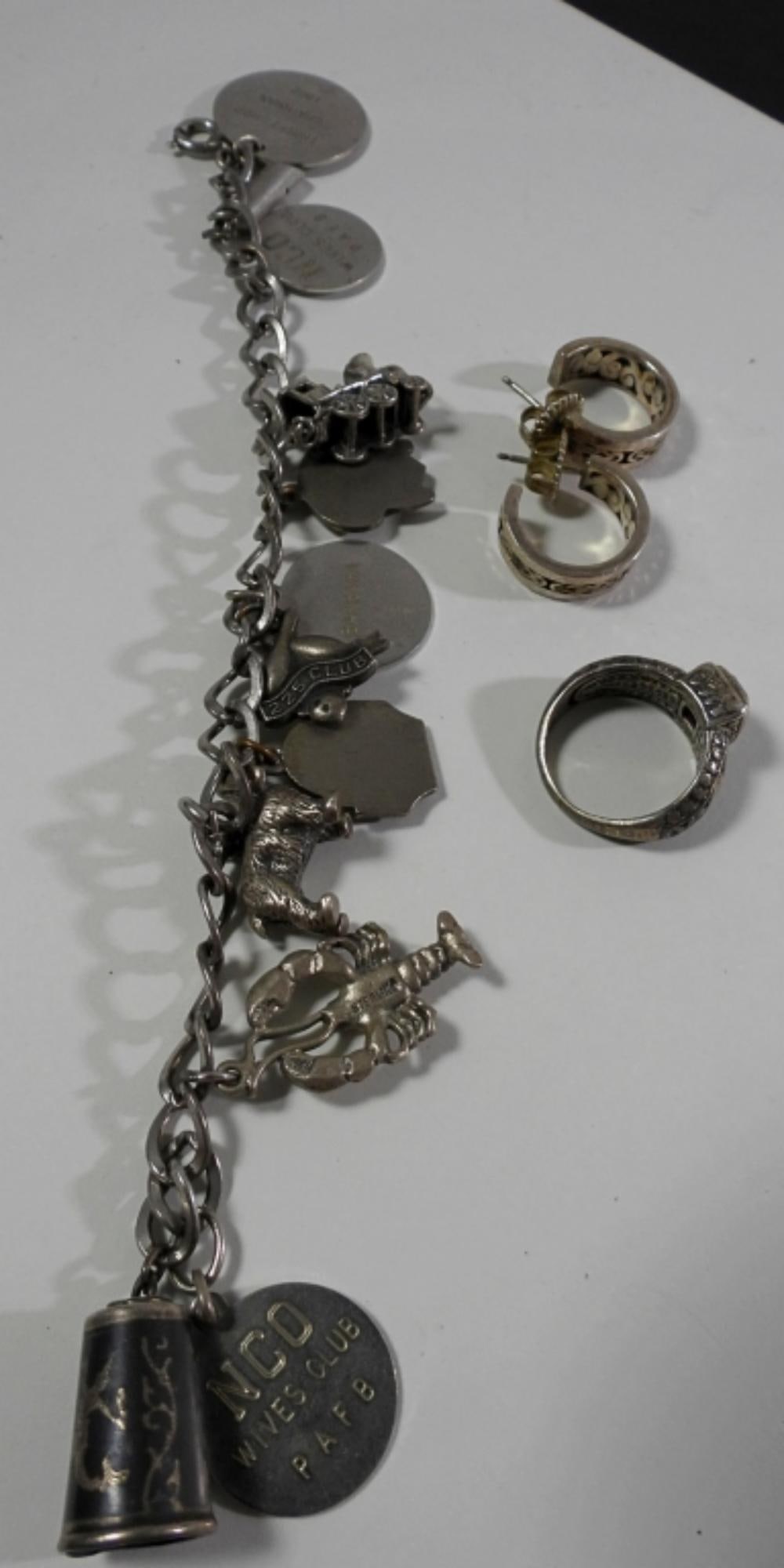 ANTIQUE JEWELRY LOT .925: ANTIQUE JEWELRY LOT .925