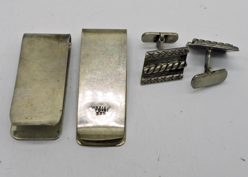STERLING MONEY CLIPS & CUFF LINKS: STERLING MONEY CLIPS & CUFF LINKS