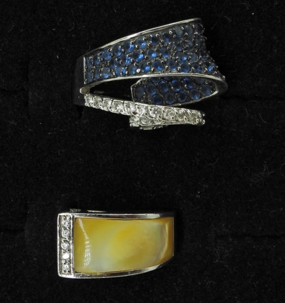 (2) FUN & FANCY STERLING RINGS (1 of 2)