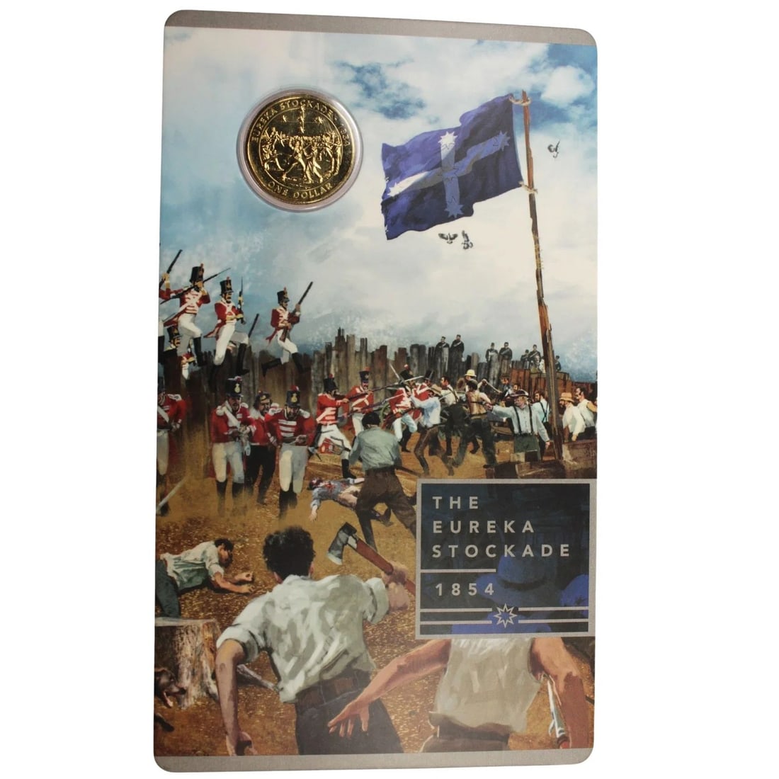 AUSTRALIA 2019 "EUREKA STOCKADE' AL-BR DOLLAR, UNCIRCULATED (1 of 1)