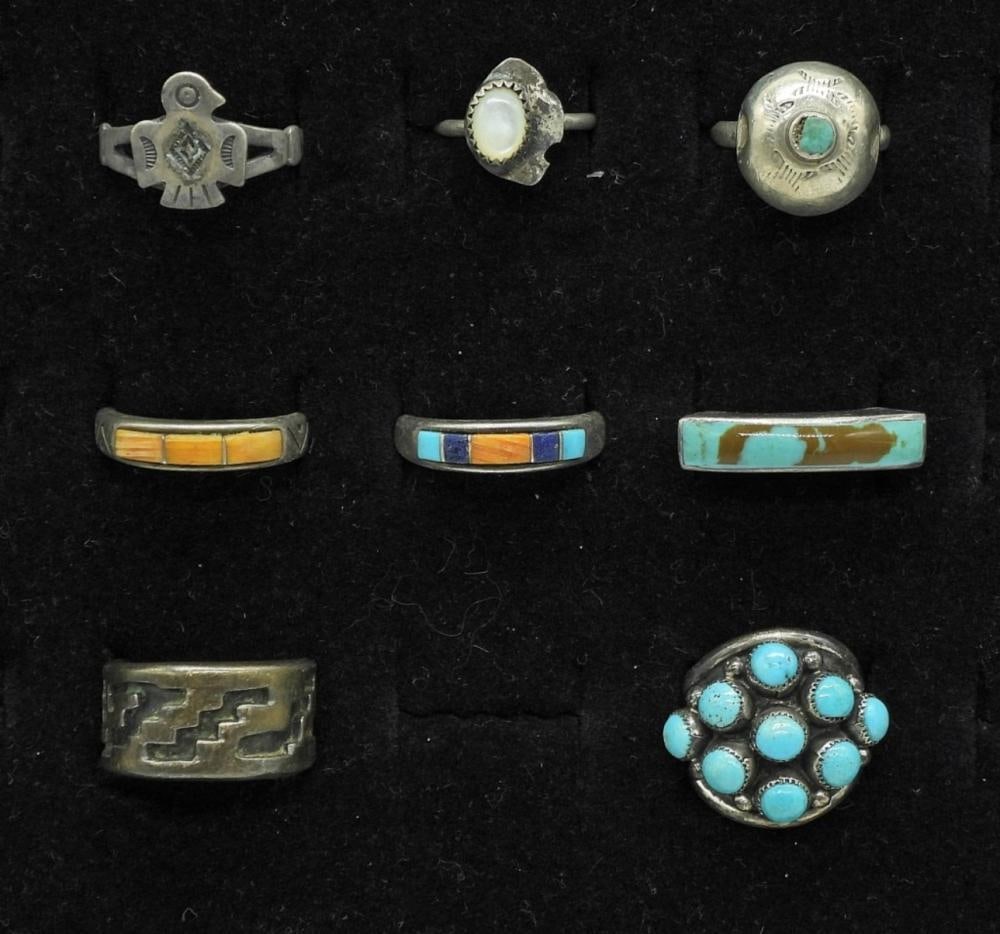 (8) VTG SOUTHWEST RINGS: (8) VTG SOUTHWEST RINGS
