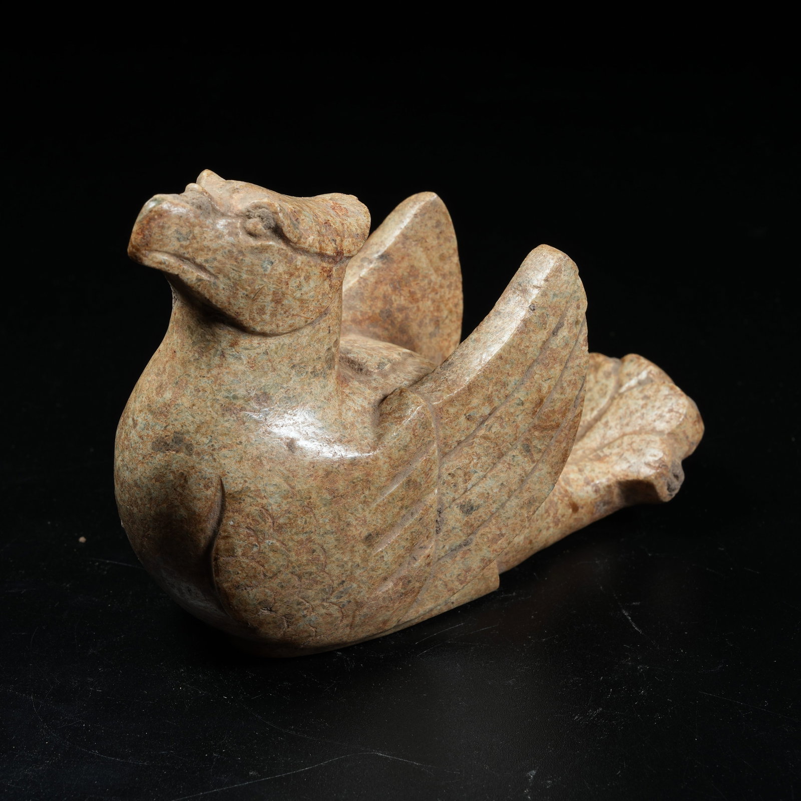 A ANCIENT JADE PHOENIX ORNAMENT: Ancient Jade Phoenix Ornament