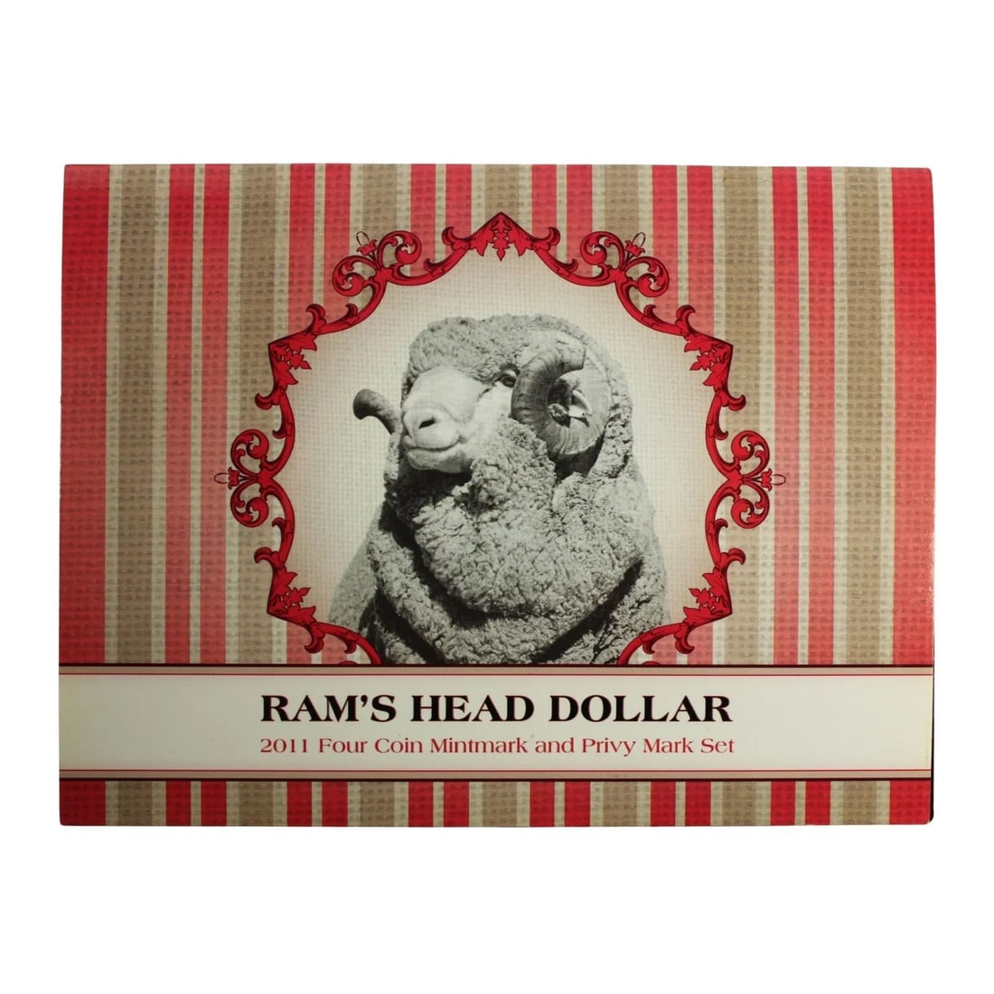 AUSTRALIA 2011 'RAM'S HEAD' AL-BR $1 SET OF 4, UNC (1 of 2)