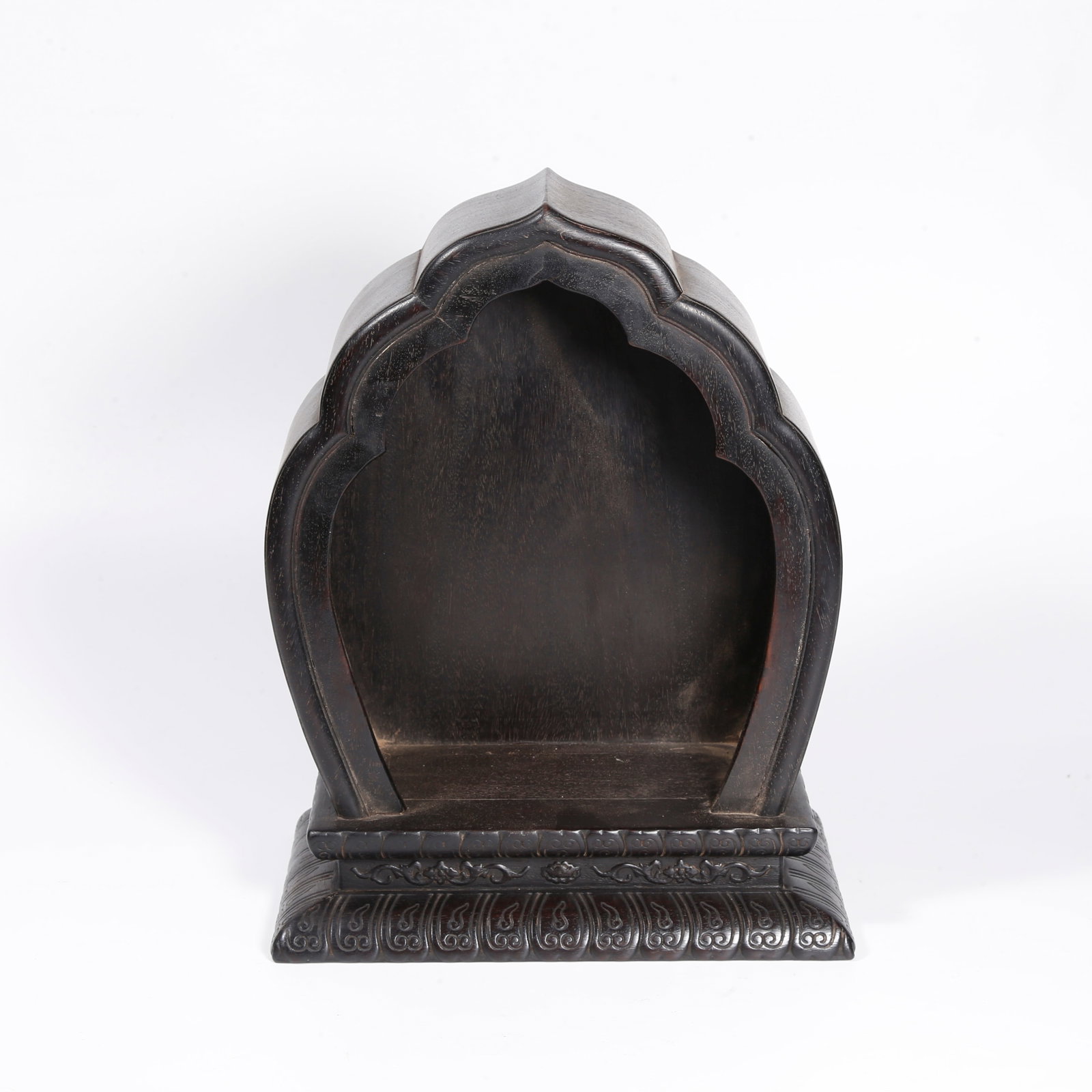A BUDDHA SHRINE CARVED IN ZITAN WOOD (1 of 9)