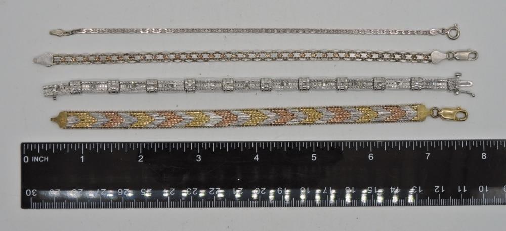 (4) STERLING BRACELETS (1 of 2)