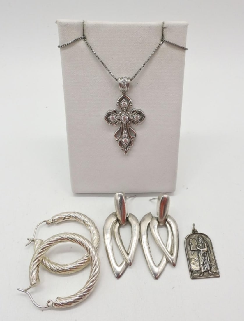 (2) EARRINGS, NECKLACE & PENDANT (1 of 3)