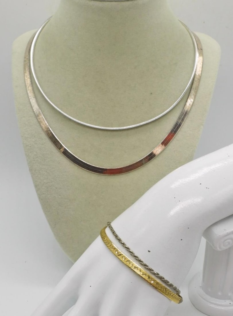 (4) STERLING NECKLACES & BRACELETS (1 of 4)