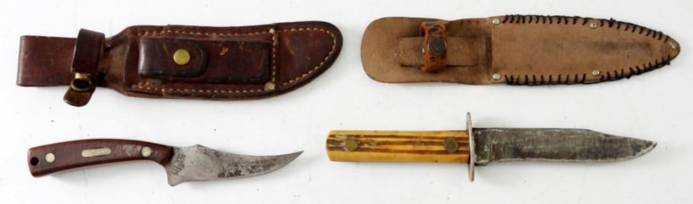 (2) VTG KNIVES - SCHRADE USA 152: (2) VTG KNIVES - SCHRADE USA 152
