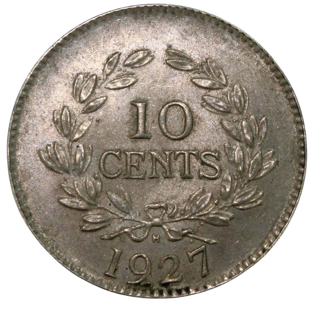 SARAWAK 1927 H TEN CENT, GEM: Sarawak 1927 H Ten Cent, Gem