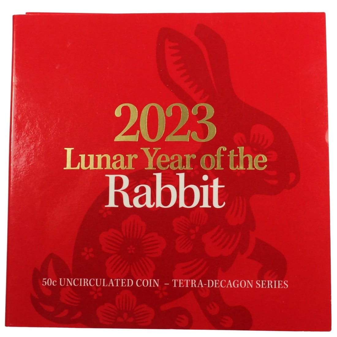 AUSTRALIA 2023 'YEAR OF THE RABBIT' UNCIRCULATED 50C, CU-NI: Australia 2023 'Year of the Rabbit' Uncirculated 50c, Cu-Ni