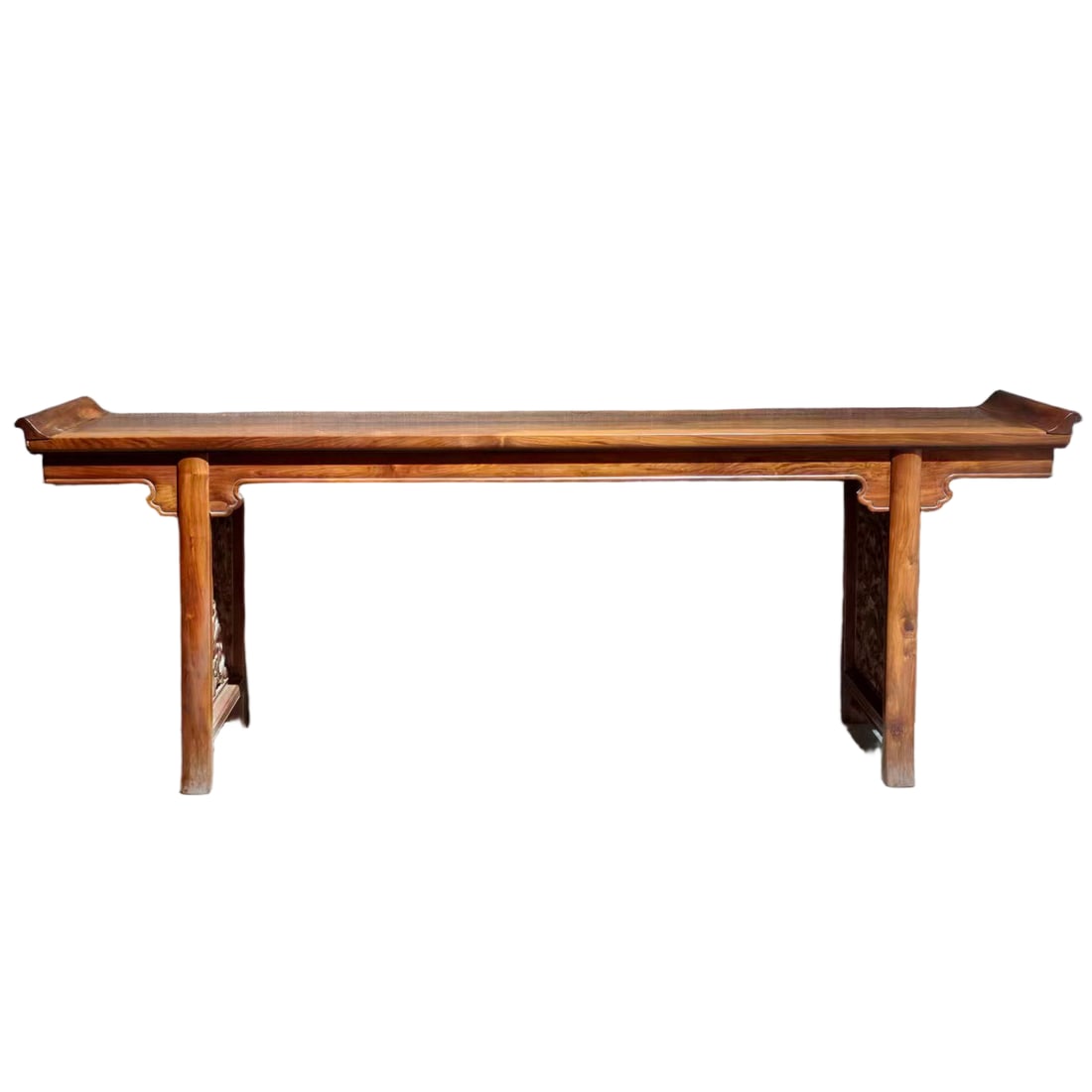 A HUANGHUALI REMOVABLE RECESSED-LEG ALTAR TABLE CARVED WITH DRAGON PATTERNS (1 of 8)