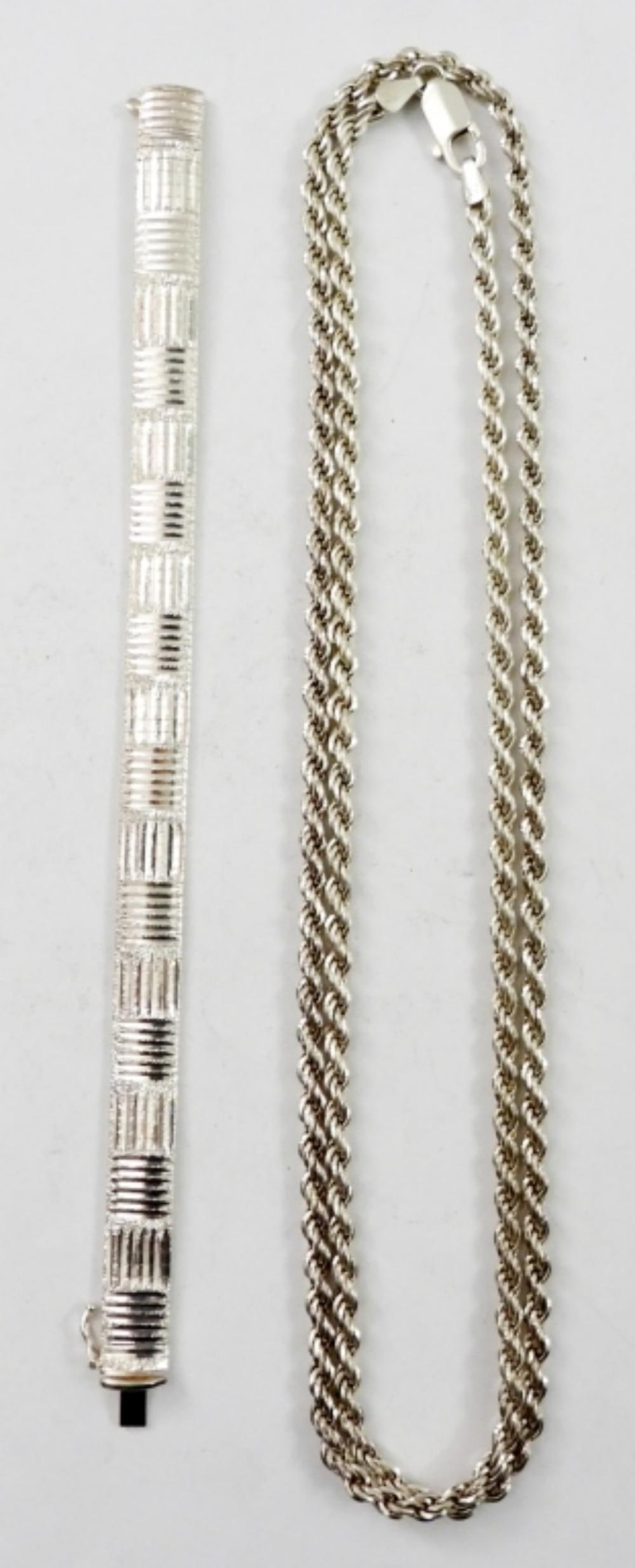925 MILOR NECKLACE 36" LONG & BRACELET (1 of 2)
