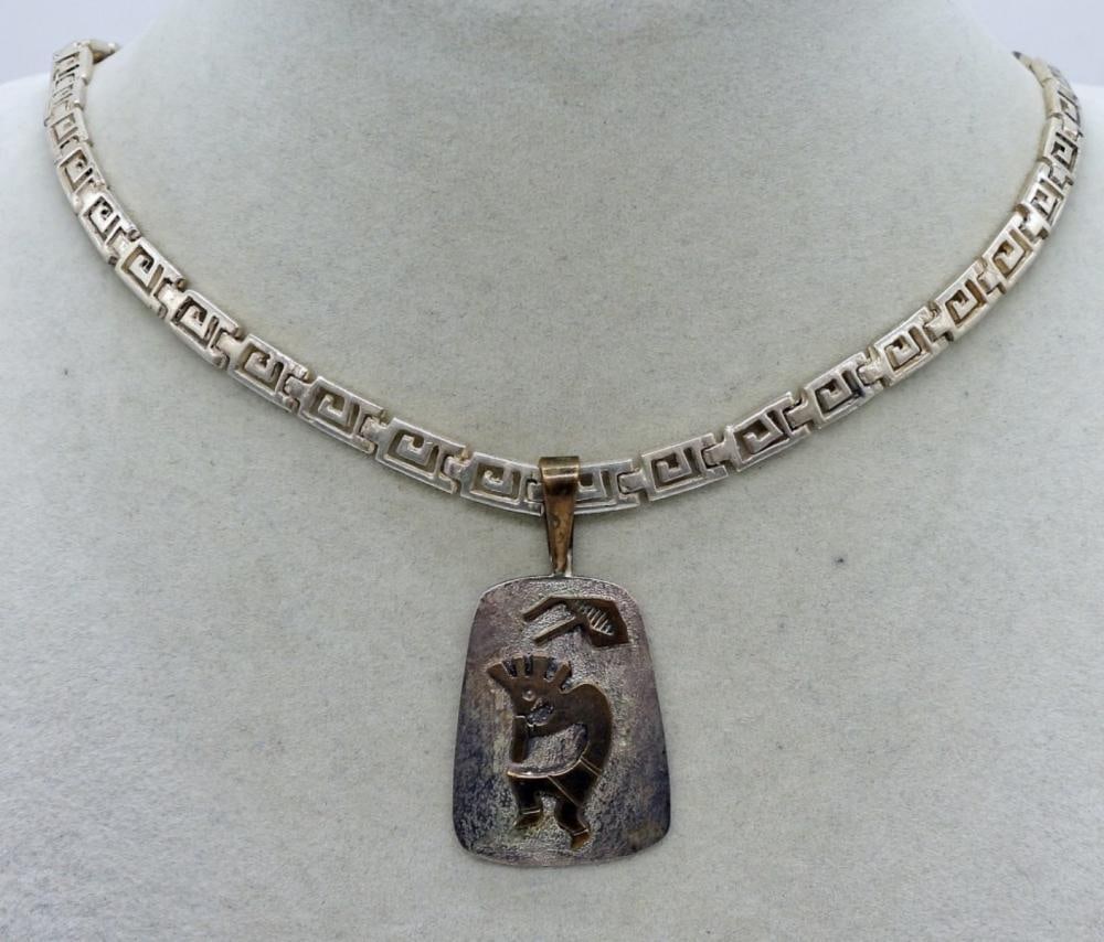 STERLING KOKOPELI NECKLACE (1 of 2)