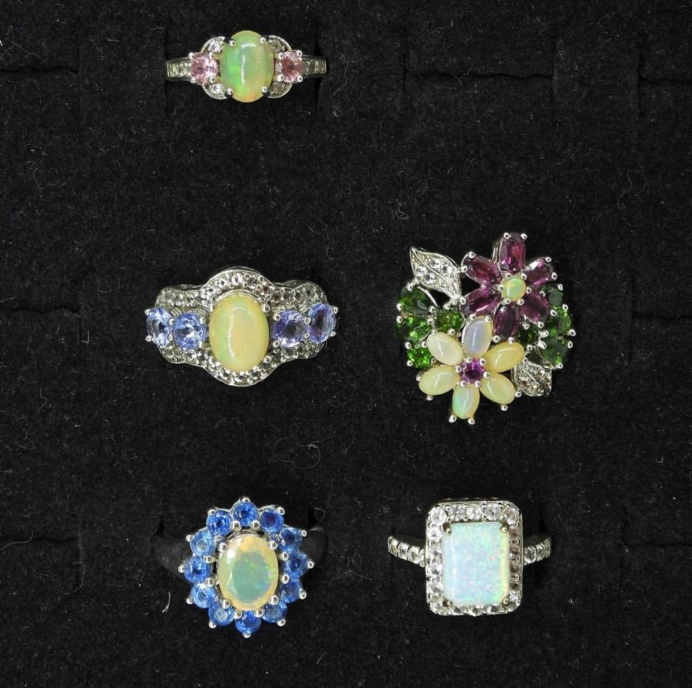 MULTI GEMSTONE FASHION RINGS 925: MULTI GEMSTONE FASHION RINGS 925