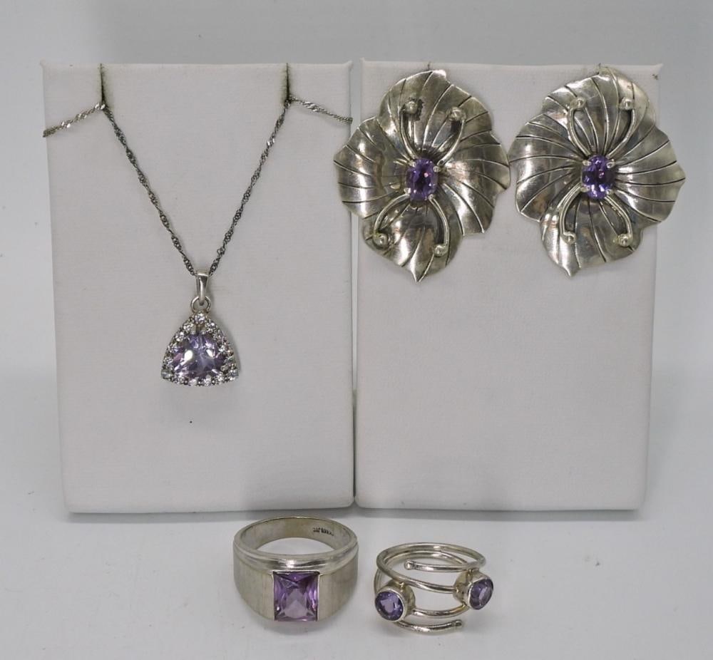 AMETHYST STERLING SET (1 of 3)