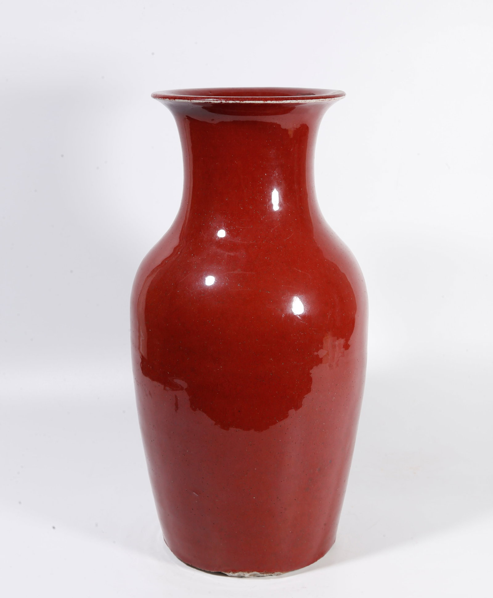 A RED-GLAZE ARHAT VASE (1 of 9)