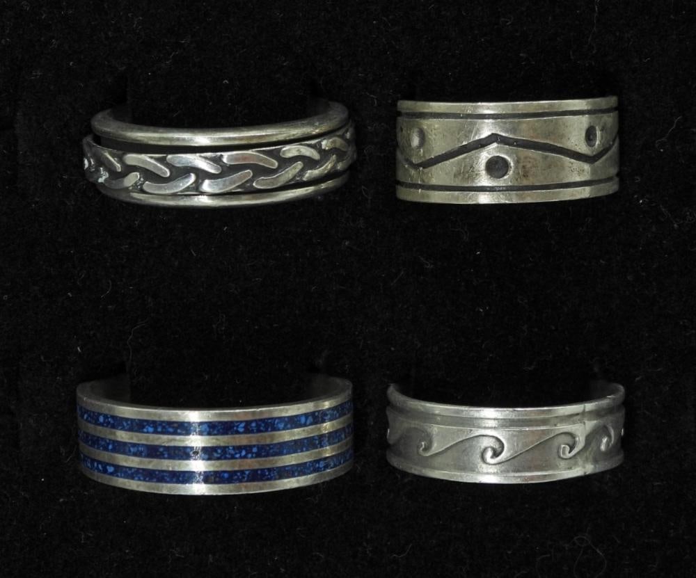 (4) UNISEX STERLING BANDS (1 of 1)
