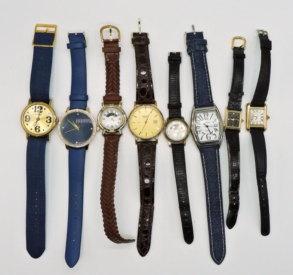 8 WOMEN'S LEATHER BANDED WATCHES (1 of 3)