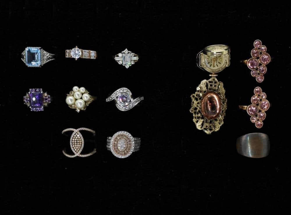 13 FASHION RINGS, ALL STYLES: 13 FASHION RINGS, ALL STYLES