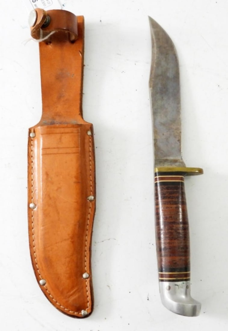 WESTERN USA L36 HUNTING KNIFE W/SHEATH (1 of 2)