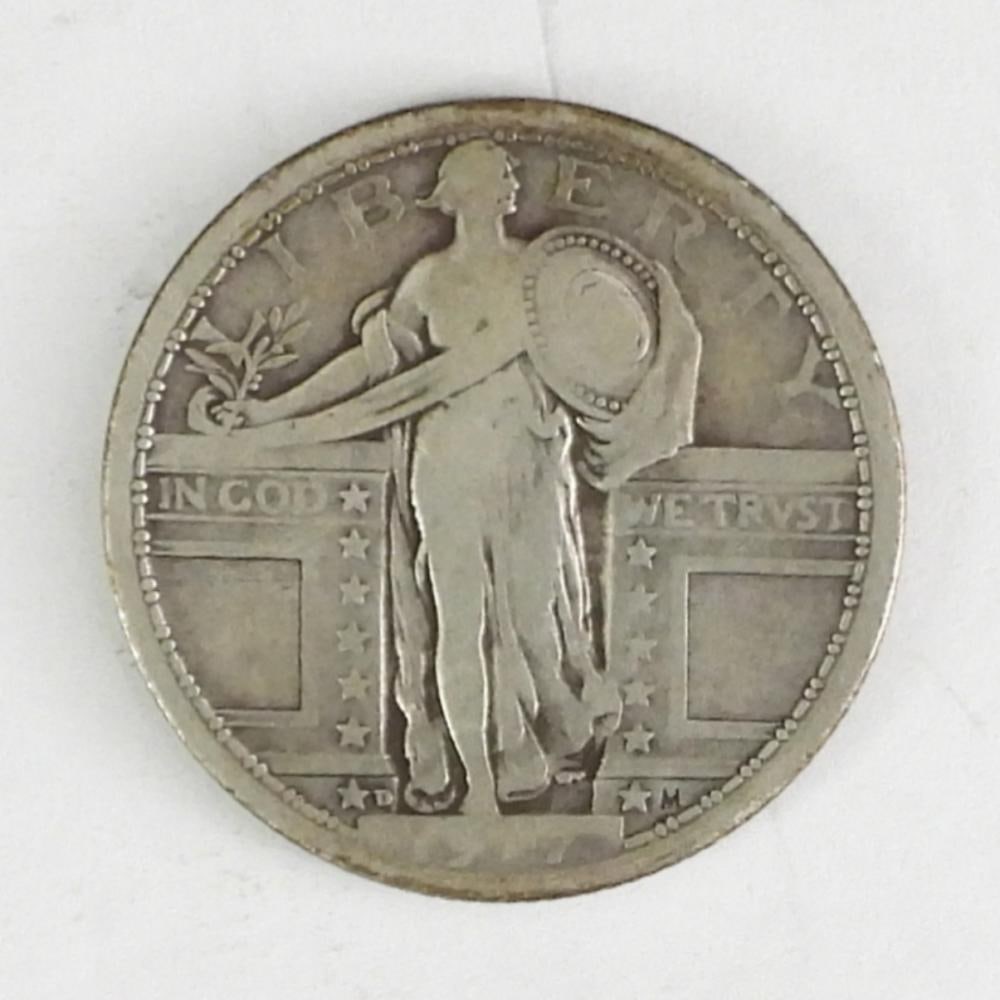 1917-D TYPE 1 STANDING LIBERTY QUARTER: 1917-D TYPE 1 STANDING LIBERTY QUARTER