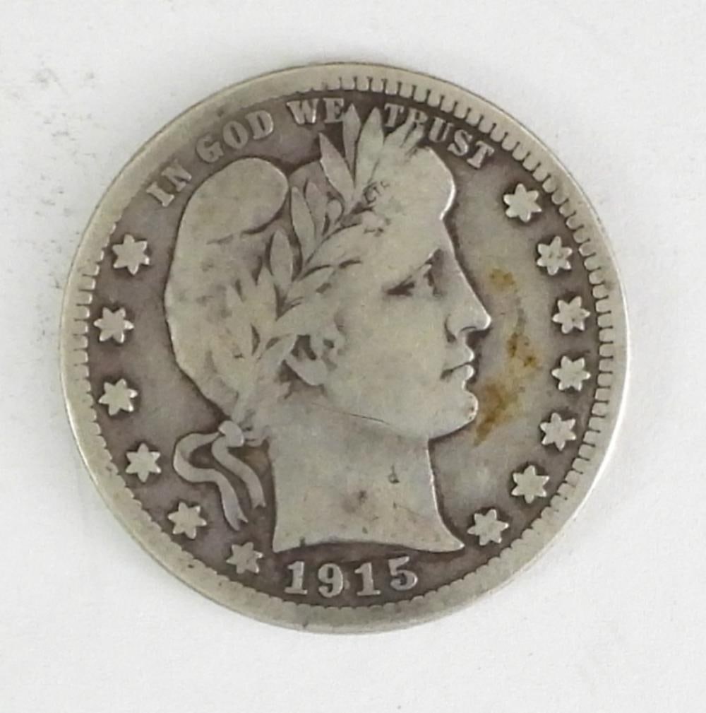 1915-S BARBER HEAD QUARTER (1 of 2)