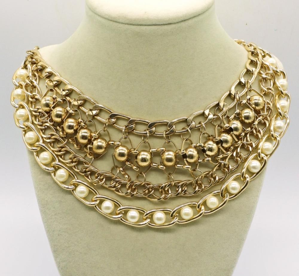 2 LARGE STATEMENT NECKLACES - 2